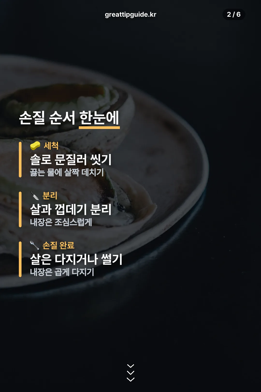 전복 손질 순서