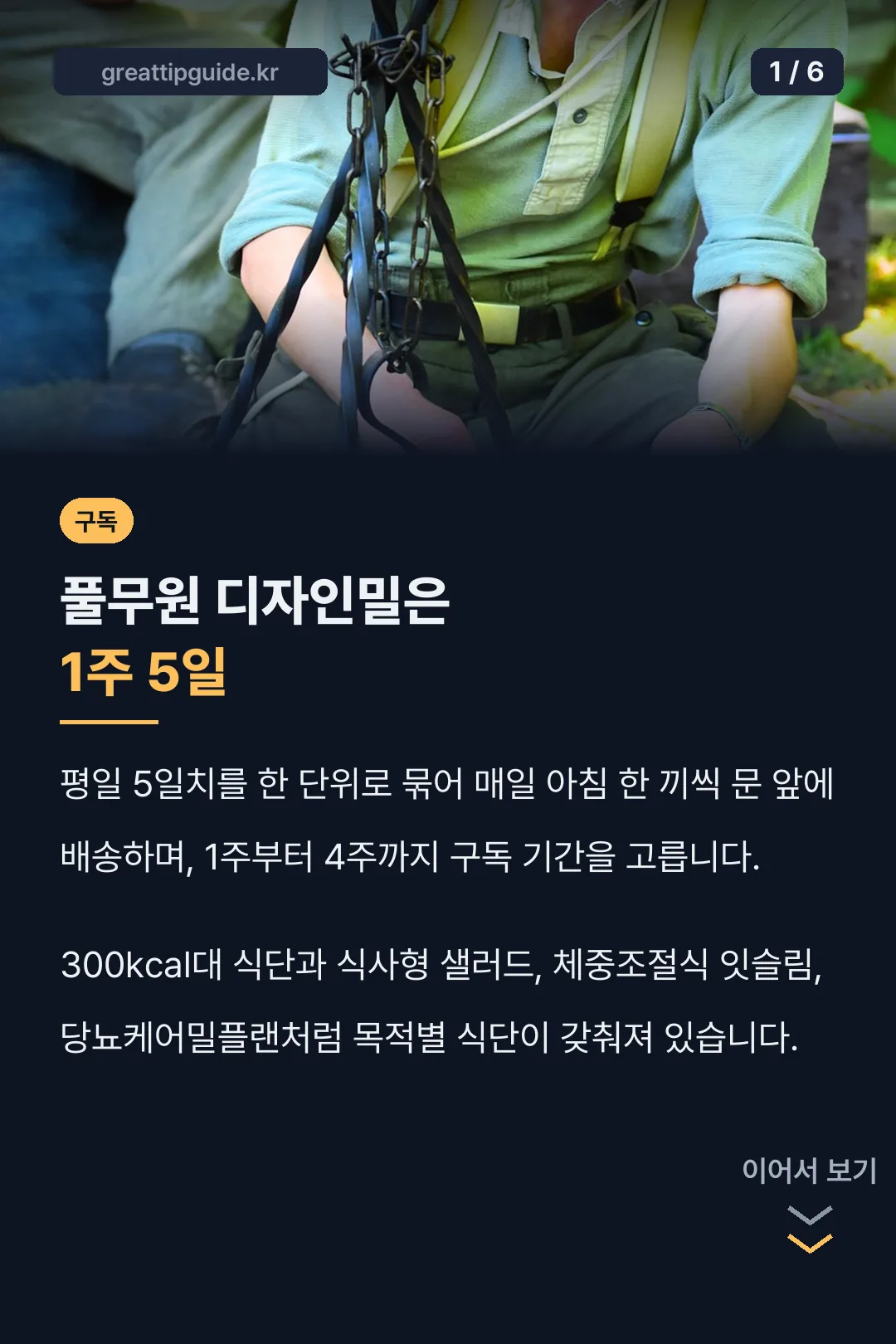 풀무원 디자인밀은 1주 5일